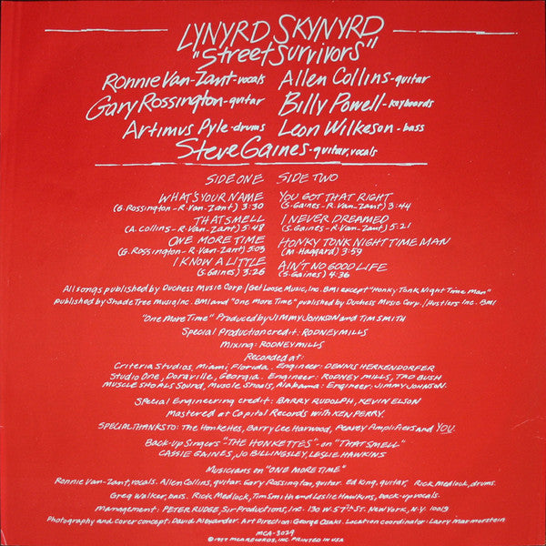 Lynyrd Skynyrd - Street Survivors
