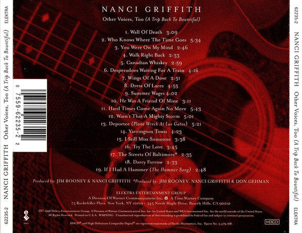 Nanci Griffith - Other Voices, Too (A Trip Back To Bountiful)