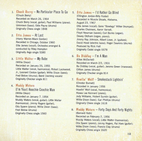 Various - The Best Of Chess Records