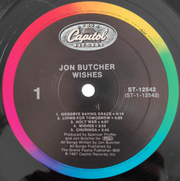 Jon Butcher - Wishes