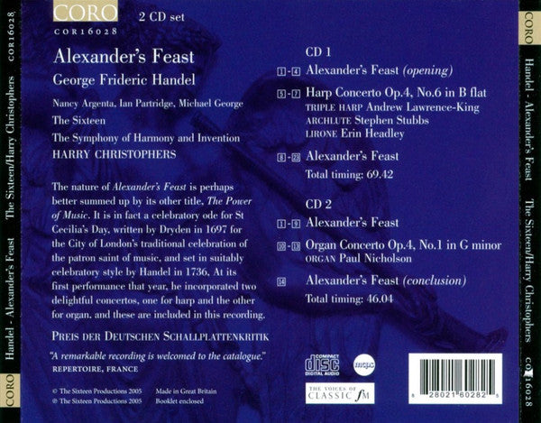Georg Friedrich Händel - Alexander's Feast