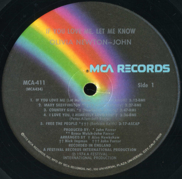 Olivia Newton-John - If You Love Me Let Me Know