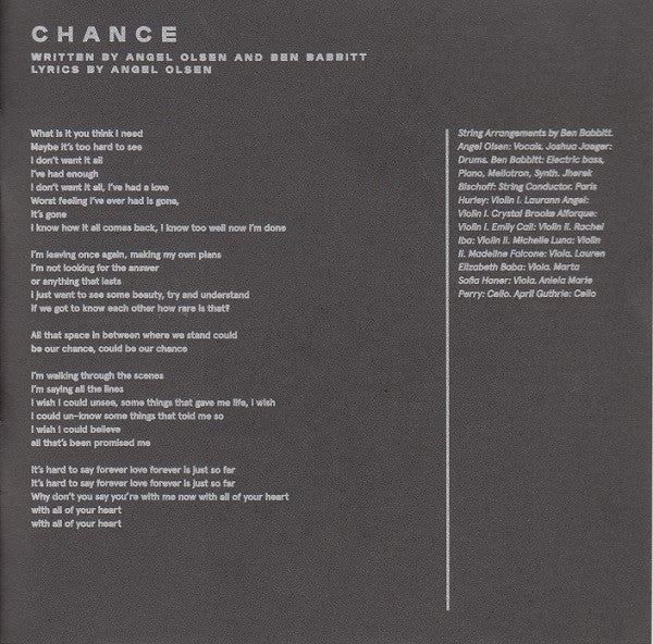 Angel Olsen - All Mirrors