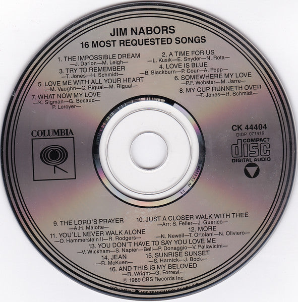 Jim Nabors - 16 Most Requested Songs