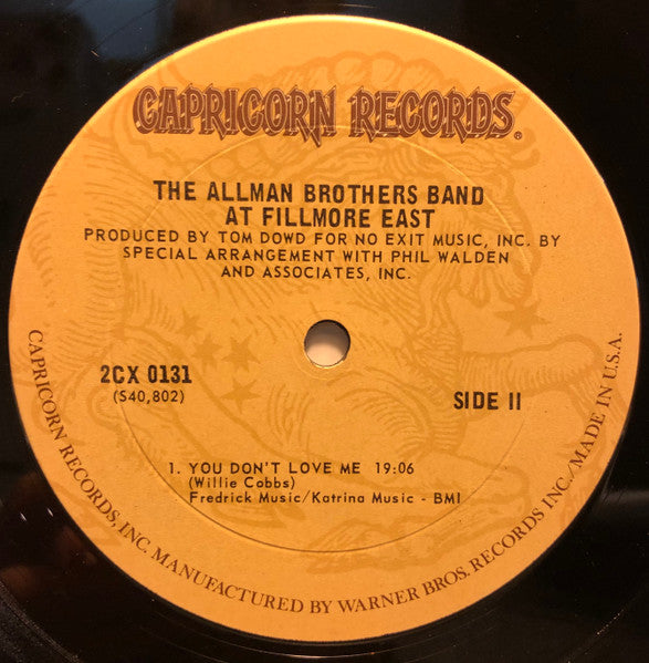 The Allman Brothers Band - The Allman Brothers Band At Fillmore East