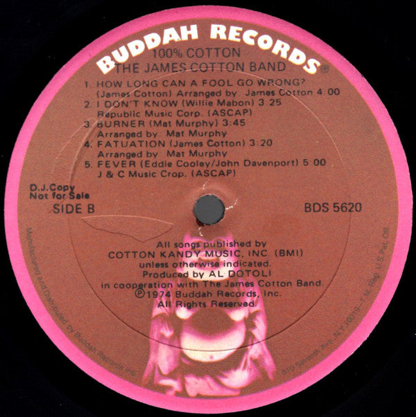 The James Cotton Band - 100% Cotton