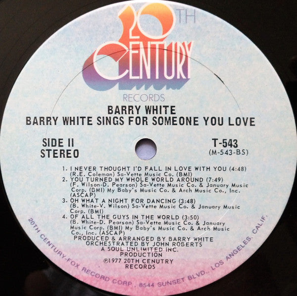 Barry White - Barry White Sings For Someone You Love