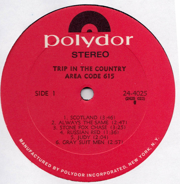 Area Code 615 - Trip In The Country