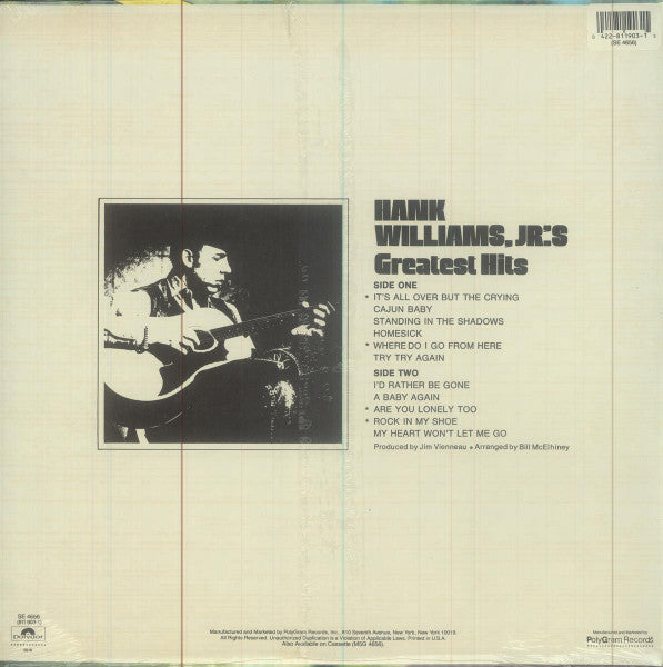 Hank Williams Jr. - Hank Williams, Jr.'s Greatest Hits