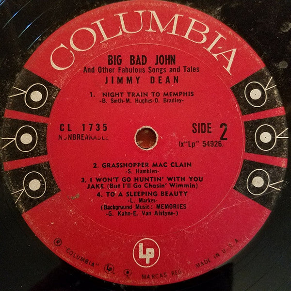 Jimmy Dean - Big Bad John And Other Fabulous Songs And Tales