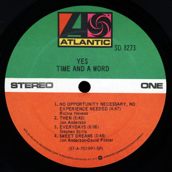 Yes - Time And A Word