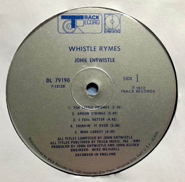 John Entwistle - Whistle Rymes