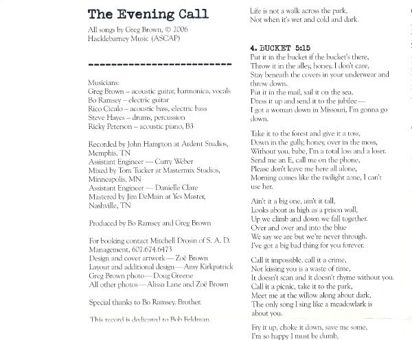 Greg Brown (3) - The Evening Call