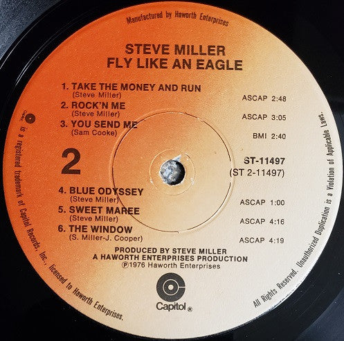 Steve Miller Band - Fly Like An Eagle