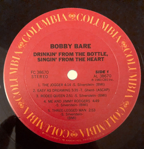 Bobby Bare - Drinkin' From The Bottle, Singin' From The Heart