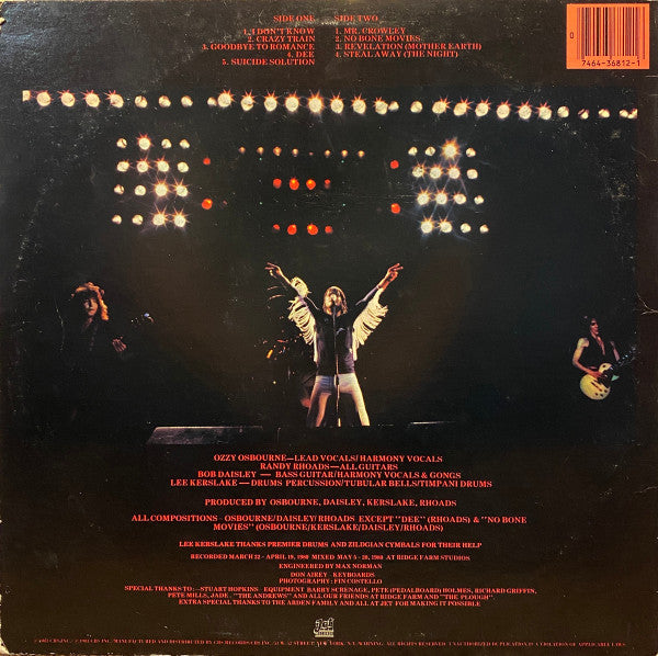 Ozzy Osbourne - Blizzard Of Ozz
