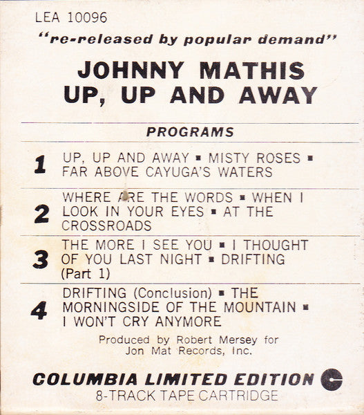 Johnny Mathis - Up,Up And Away