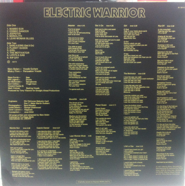 T. Rex - Electric Warrior