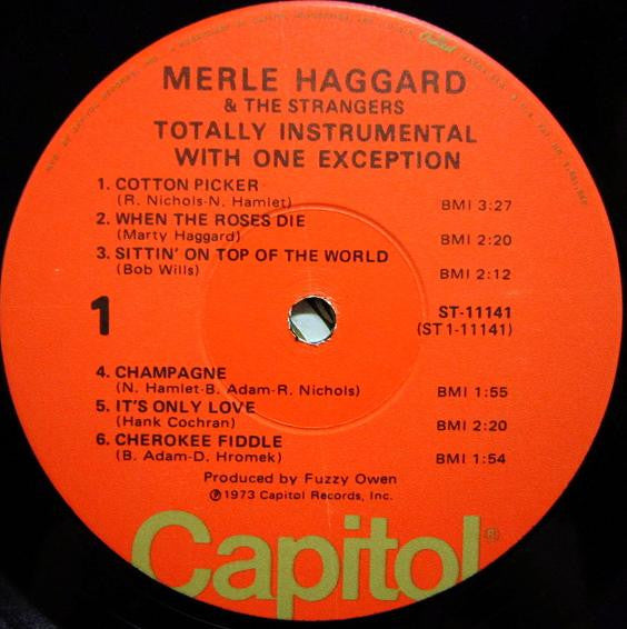 Merle Haggard - Totally Instrumental With One Exception...