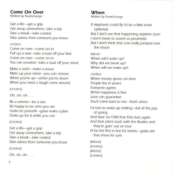 Shania Twain - Come On Over