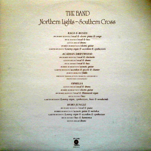 The Band - Northern Lights-Southern Cross