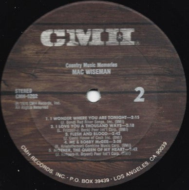 Mac Wiseman - Country Music Memories