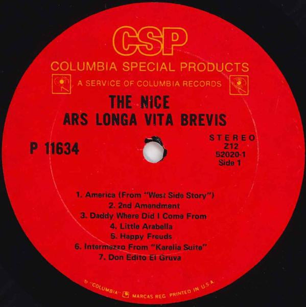 The Nice - Ars Longa Vita Brevis