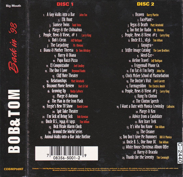 Bob & Tom - Back In '98