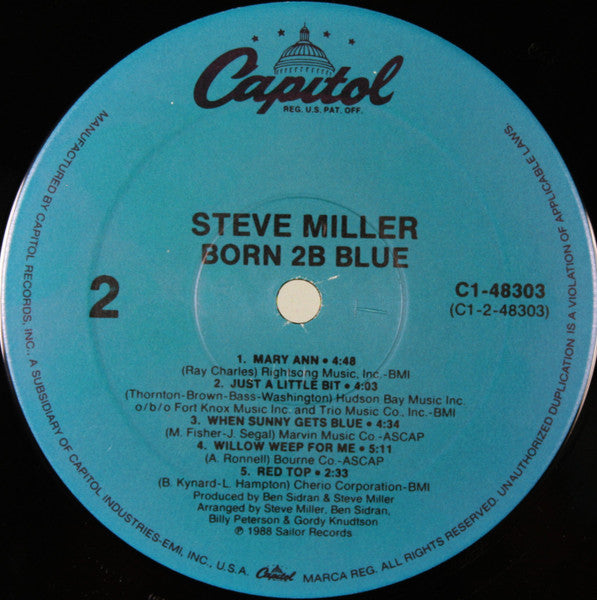 Steve Miller - Born 2B Blue