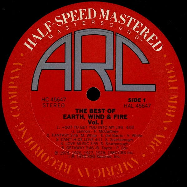 Earth, Wind & Fire - The Best Of Earth Wind & Fire Vol. I