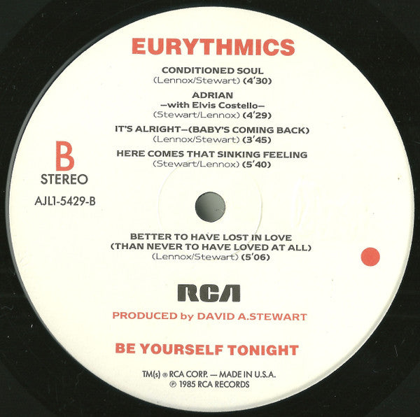 Eurythmics - Be Yourself Tonight