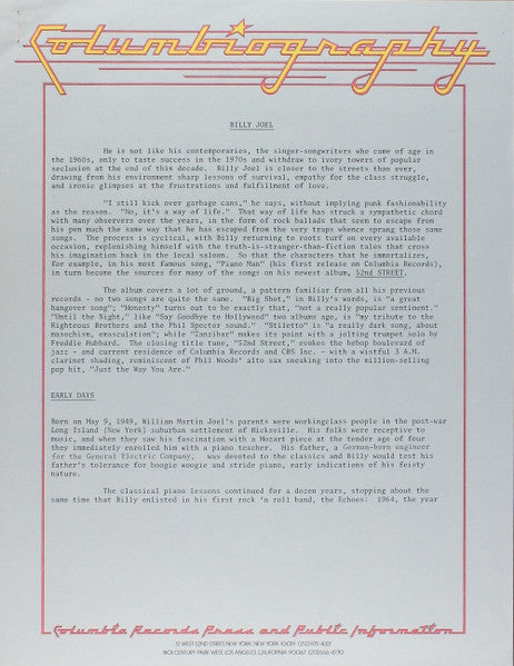 Billy Joel - 52nd Street