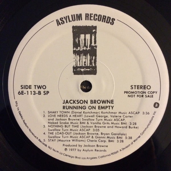 Jackson Browne - Running On Empty
