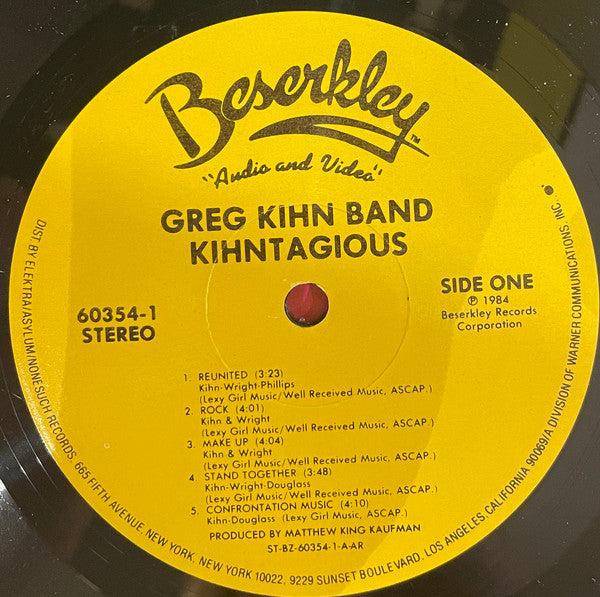 Greg Kihn Band - Kihntagious