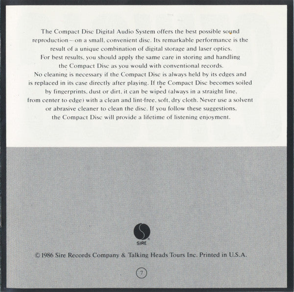 Talking Heads - True Stories
