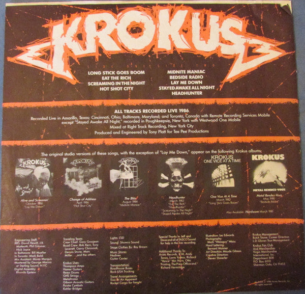 Krokus - Alive And Screamin'