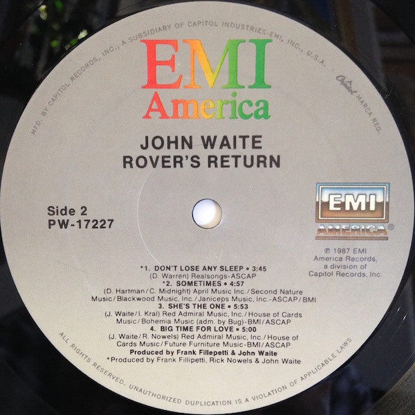 John Waite - Rover's Return