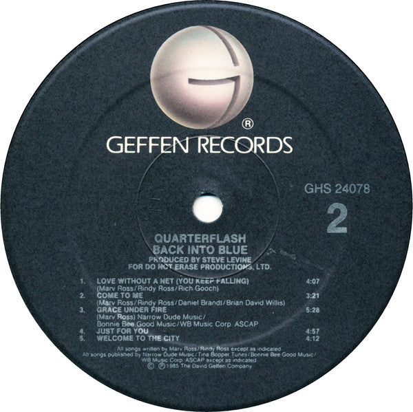 Quarterflash - Back Into Blue