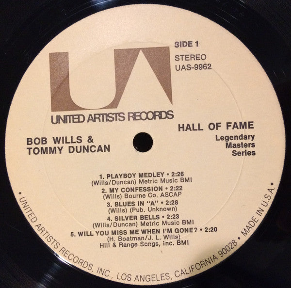 Bob Wills & Tommy Duncan - Hall Of Fame