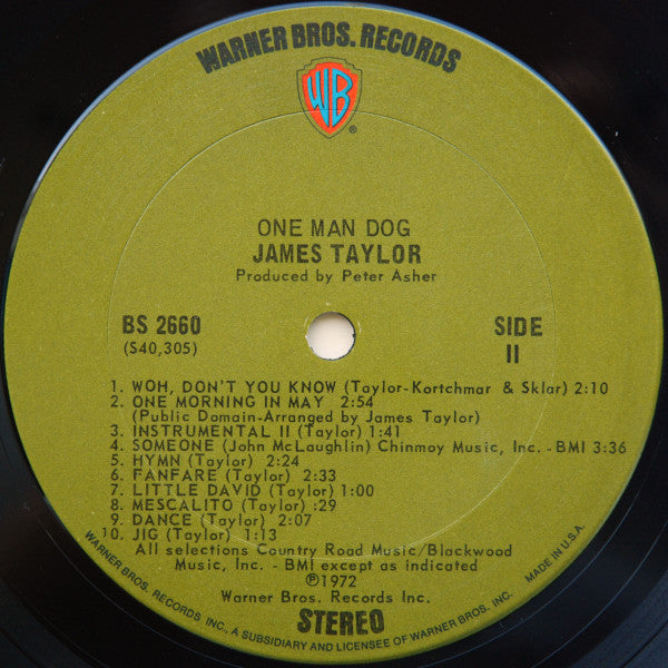 James Taylor (2) - One Man Dog