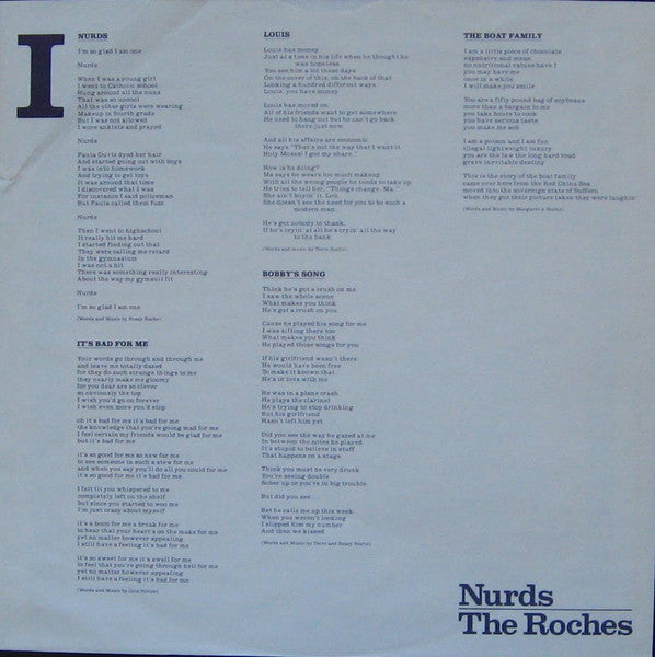 The Roches - Nurds