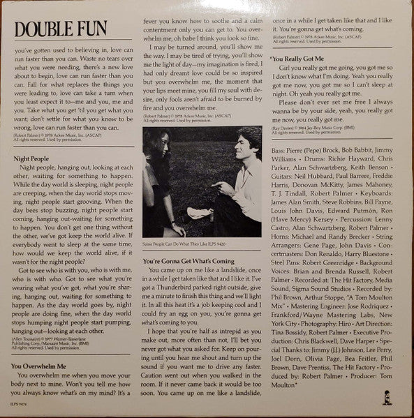 Robert Palmer - Double Fun