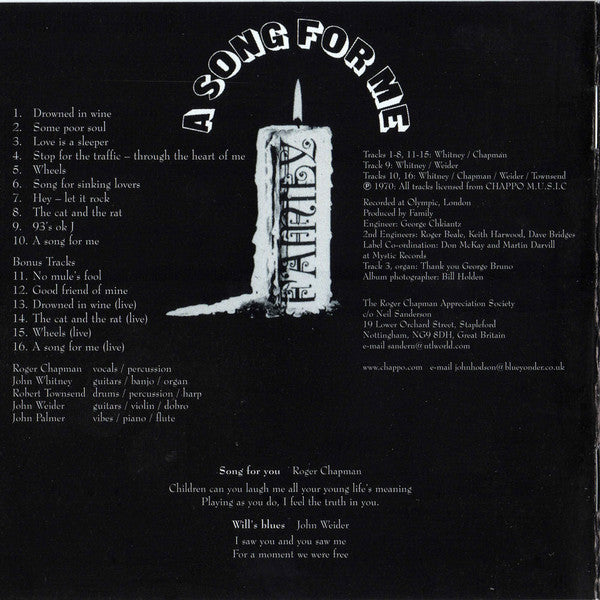 Family (6) - A Song For Me
