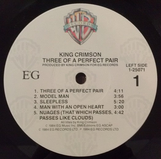 King Crimson - Three Of A Perfect Pair