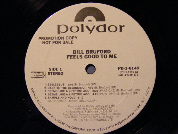 Bruford - Feels Good To Me