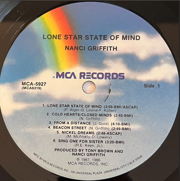 Nanci Griffith - Lone Star State Of Mind