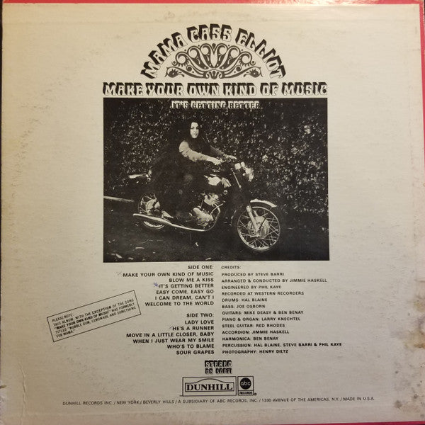 Cass Elliot - Make Your Own Kind Of Music - It's Getting Better