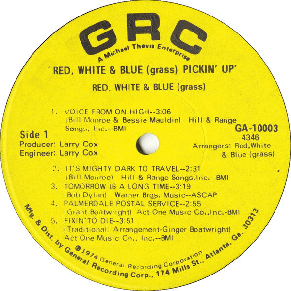 Red, White & Blue (Grass) - Pickin' Up