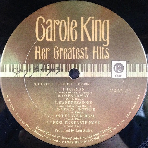 Carole King - Her Greatest Hits (Songs Of Long Ago)