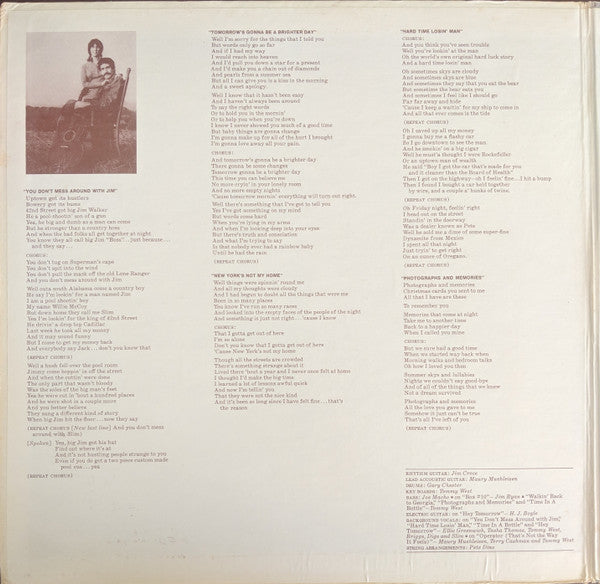 Jim Croce - You Don't Mess Around With Jim